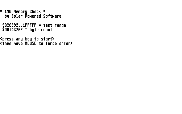 1mb Memory Test — screenshot 1
